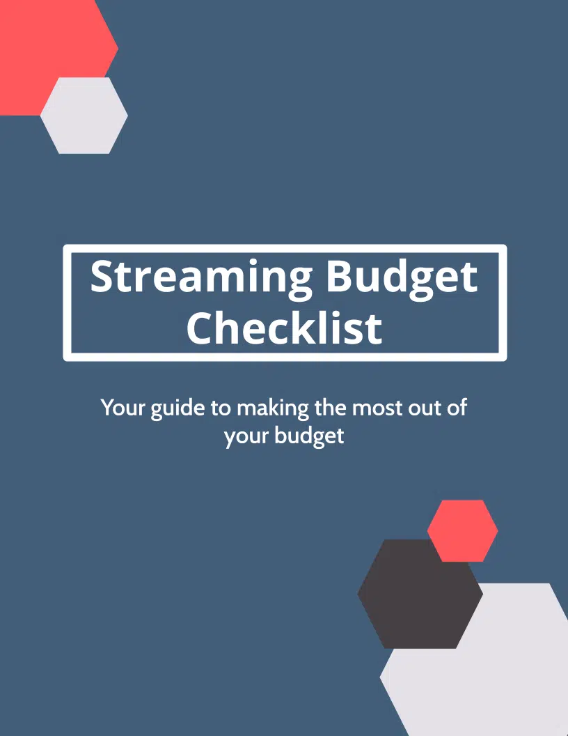 streaming budget checklist for churches