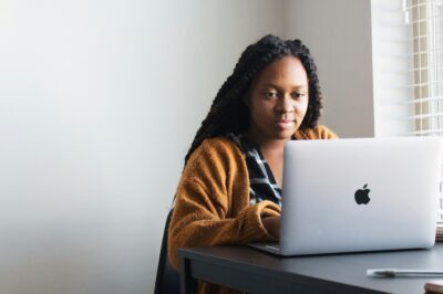 woman on laptop