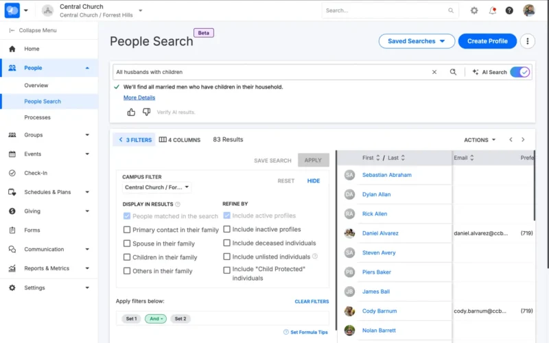 AI for People Search screenshot