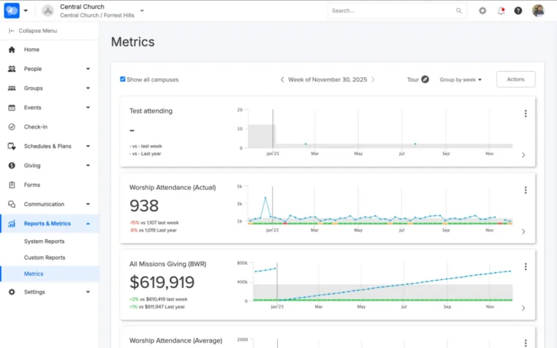 Reporting & Insights screenshot