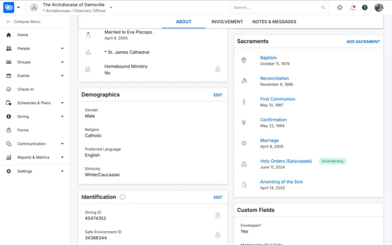 SacramentTracker screenshot