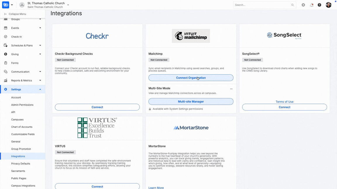 Mailchimp Multisite Integration
