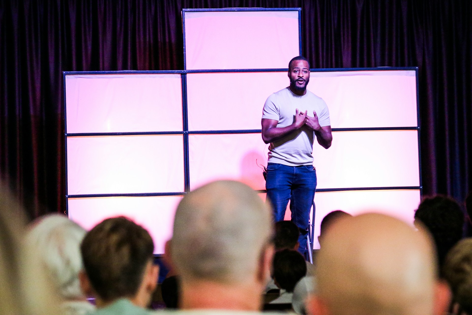 Pastor preaching a sermon